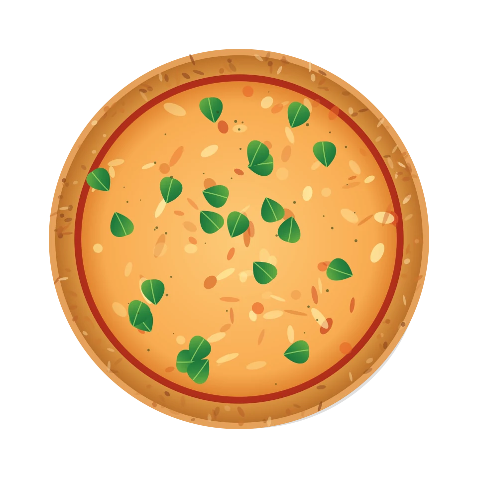 Illustration de pizza classique